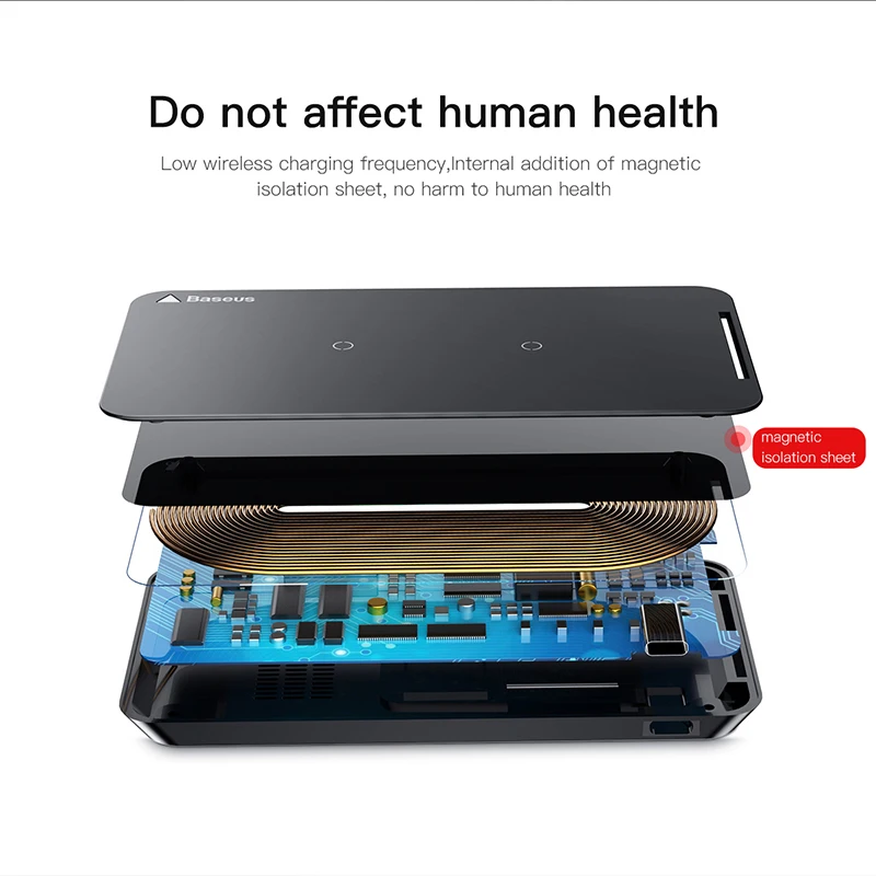 Baseus Qi Wireless Charger For iPhone X 8 Samsung Note 8 S8 Plus S7 S6 Edge Phone Fast Wireless Charging Docking Dock Station