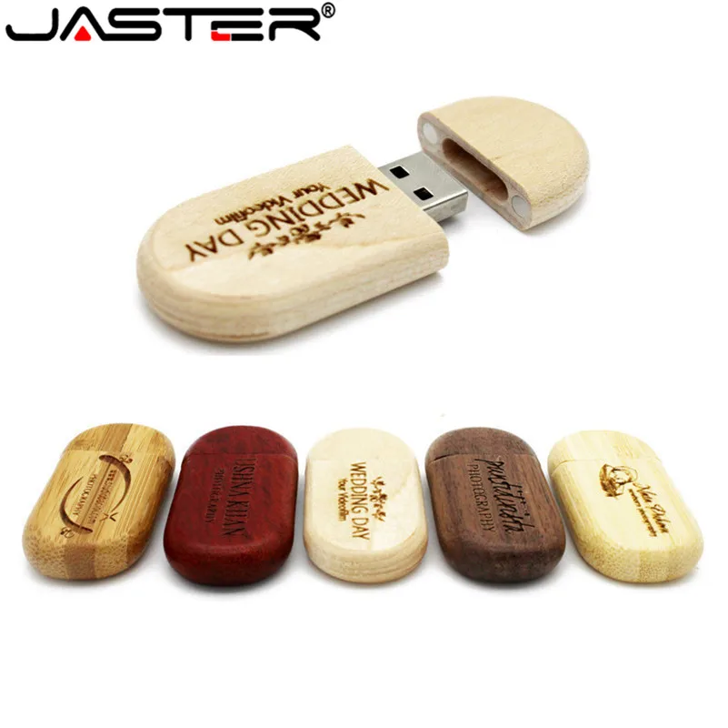 JASTER печать логотипов под заказ на карбонизированный бамбук флеш диск USB 2 0 ручка