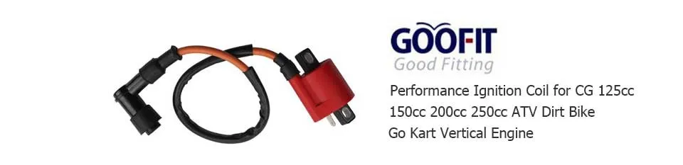 GOOFIT Катушка зажигания для CG 125cc 150cc 200cc 250cc ATV Dirt Bike Go Kart вертикальный двигатель H053-009