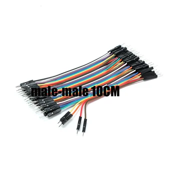 

Free shipping 10set High quality 10CM 1P-1P 40P Dupont Cable male to male Colorful Dupont Jumper Wire dupont line