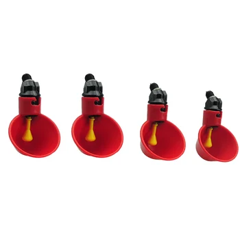 

Feeder Bird Drinking Bowl Hen Duck Chook Poultry Animal Dispenser 4pcs Water system Automatic Chicken Kit Quail