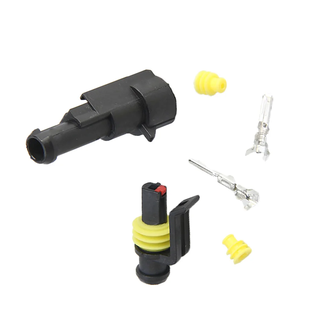 

New Arrival HID Car Motorcycle Waterproof 1 Way Pin Electrical Wire Cable Joint Superseal Connector Set