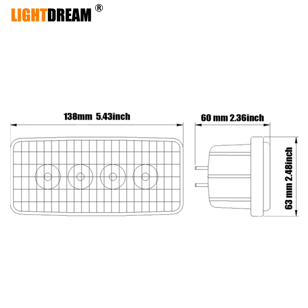 RE306510, R161288, RE37450 прямоугольные светодиодные передние фары для John Deere 7200,7400, 7600,7700, 7800,8100, 8200,8300, 8400