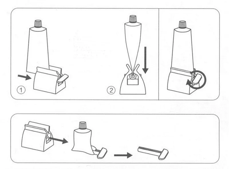 1 шт. трехмерная зубная паста соковыжималка ручной домашний выдавливатель зубной пасты клип-тип для принадлежности для ванной комнаты