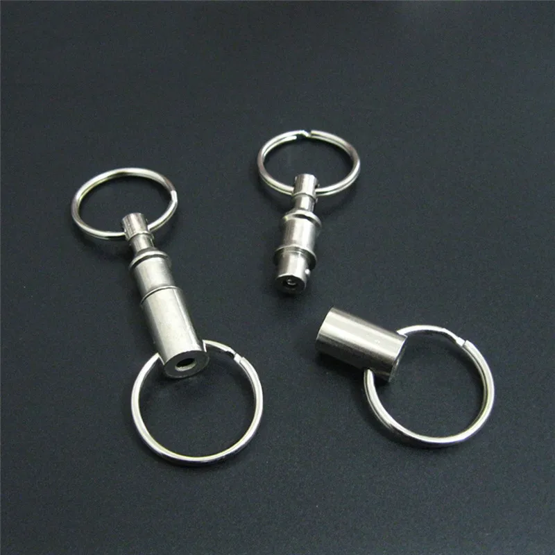 

Outdoor Tactical Backpack EDC Key Ring Carabiner Climbing Double Key Ring Locking Hanging Padlock Keychain Camping Hiking
