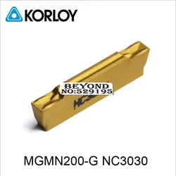 MGMN200-G NC3030, двуглавый резки с ЧПУ Применение для Сталь KORLOY Карбидное покрытие токарная пластина для канавок держатель Mgehr & Mgivr