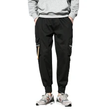 Мужские брюки-шаровары в стиле хип-хоп, мужские брюки для бега, мужские черные брюки-карго, спортивные штаны, новая уличная одежда, мужские брюки, размер 5xl