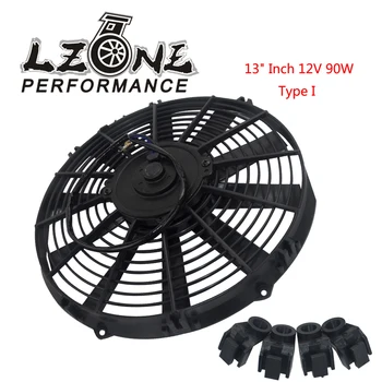 

LZONE - 13 Inch Universal 12V 90W Slim Reversible Electric Radiator AUTO FAN Push Pull With mounting kit Type I 13" JR-FANI13
