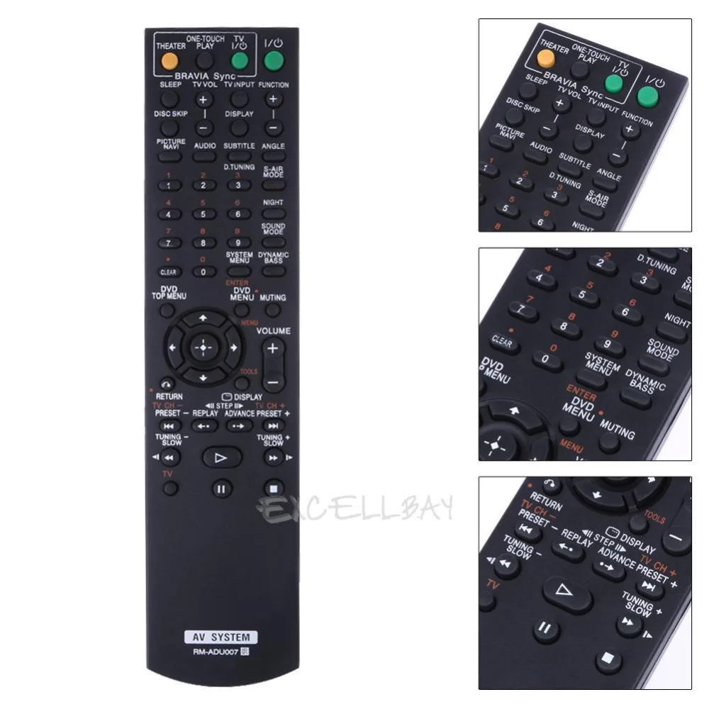 

Original Remote Control RM-ADU007 For SONY HCD-HDX274 DAV-HDX277WC DAV-HDX589W DAV-H