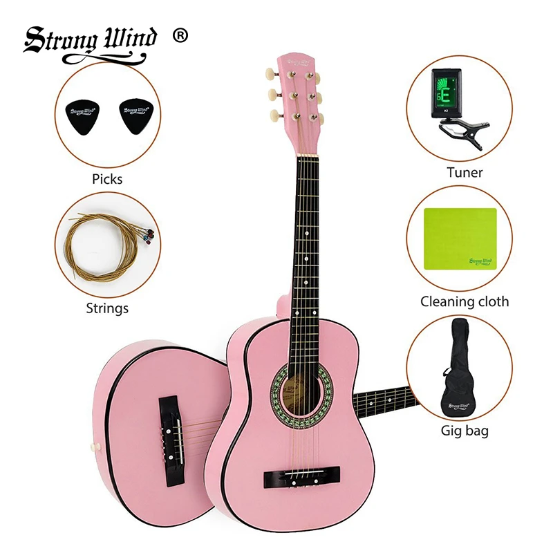 30 Inch Acoustic Guitar Case - 30 Inch Acoustic Guitar Beginner Guitaar 18 Frets Rosewood Starter Kit 6 Steel Strings Closed Knob With Pack Travel Bag Tuner Acoustic Guitar Acoustic Guitar Beginnerguitar Acoustic Guitar Aliexpress