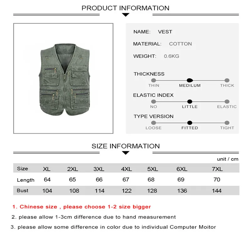 TACVASEN Denim Vest Men Big Size Travel Vest Outdoor Cooling Hiking Vest Photographer Waistcoat Cowboy Vest Summer Hunting Vests