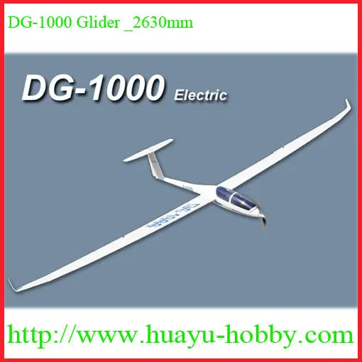 DG-1000 Slope Glider 2630mm Material: Fiberglass fuselage, Balsa wings