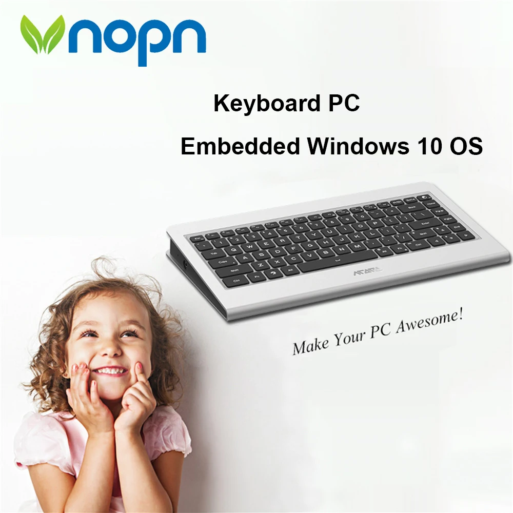 NEW ALL IN ONE Keyboard PC Embedded Windows10 OS Support 1080P FULL HD