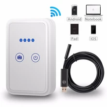 Upgrated Wireless WIFI 5.5 mm Diameter USB Endoscope Camera Lens Waterproof With 6 LED Bright Lights Suupport Android Ios Ipad