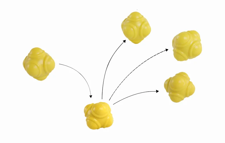 ITSTYLE силиконовые твердые гексагональной мяч Фитнес ловкость координации рефлекторной упражнения тренировки реакции мяч