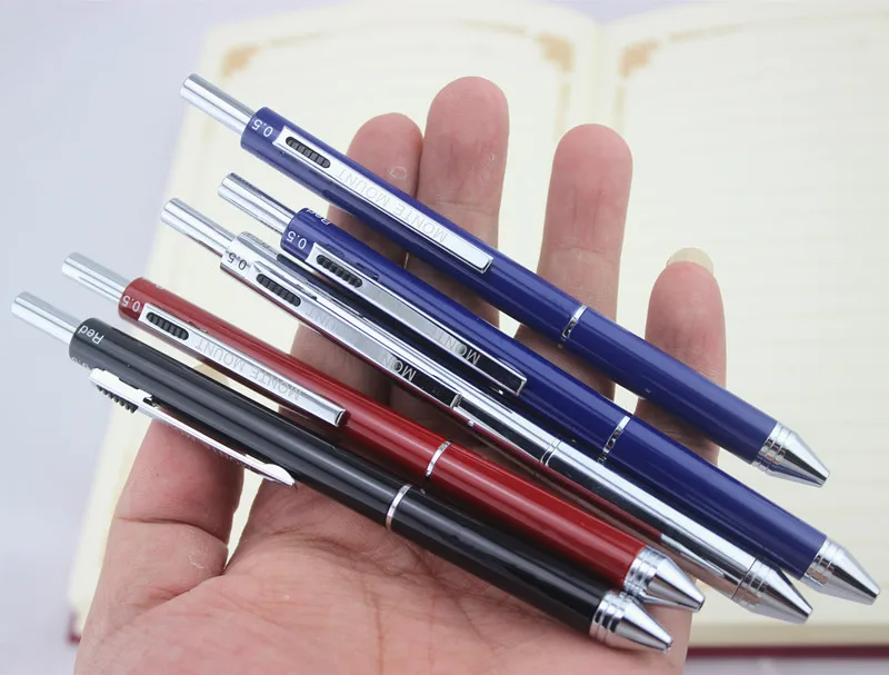 

BAOER 79 Black silver clip Business office Medium Nib Ballpoint Pen New