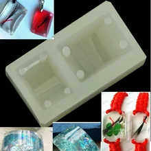 Прямоугольник кабошон кремния 4 отверстия плесень эпоксидной смолы ювелирные изделия кулон браслет Изготовление смолы формы для ювелирных изделий