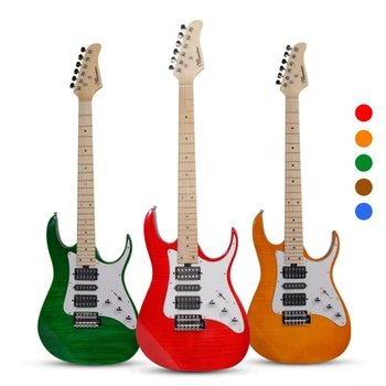 

New Genuine Huwena Electric Guitar Electric Guitar with Double Roll Box Effect Device Maple Fingerboard Basswood D007