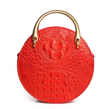 2019 Copper Crocodile Single Shoulder Round Package Genuine Leather Woman luxury handbags women Crossbody bags designer Beach
2019 Copper Crocodile Single Shoulder Round Package Genuine Leather Woman luxury handbags women Crossbody bags designer Beach