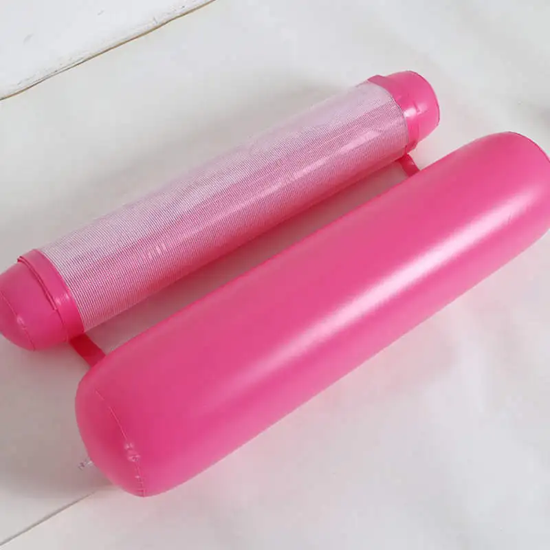 Складной летний водный гамак надувной коврик для бассейна надувные аттракционы для детей и взрослых Матрасы для бассейна игрушки игры - Цвет: Розовый