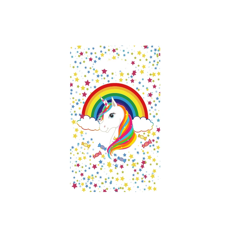 

12pcs/lot Gift bag Loot bag Unicorn Horse Kids Birthday party supply event party supplies party Decoration Set candy bag