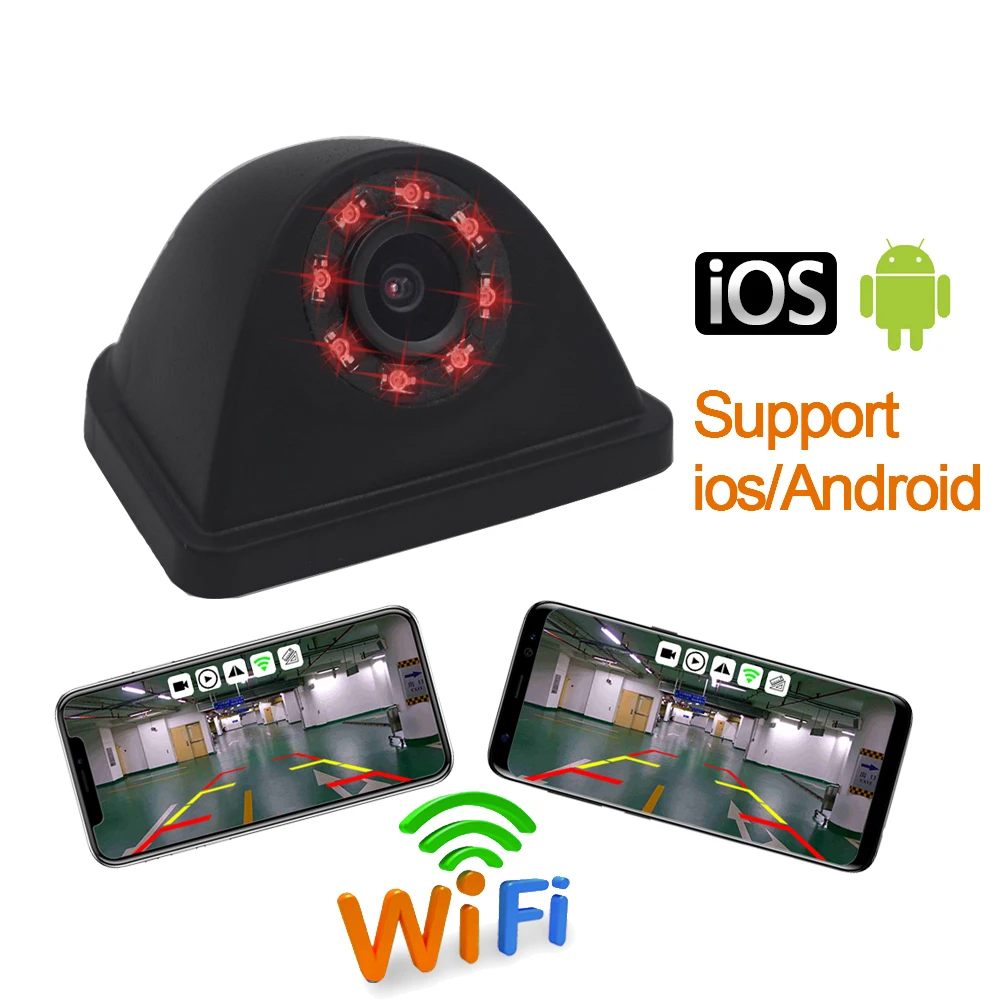 

Car Wireless Reversing Vehicle Backup Parking Camera For IOS Android System Wifi Rear View Camera Star Night Vision Waterproof