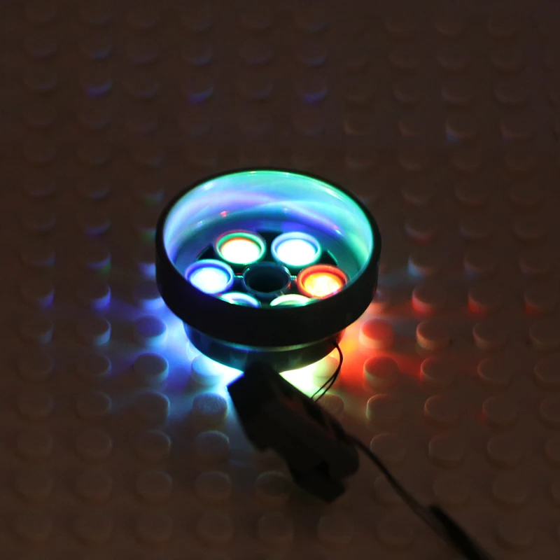 1pcs colorful spotlight For Lego Building Block Creator Palace Cinema 10232 Led Light Set For lego pin Creator House DIY Toys    (2)