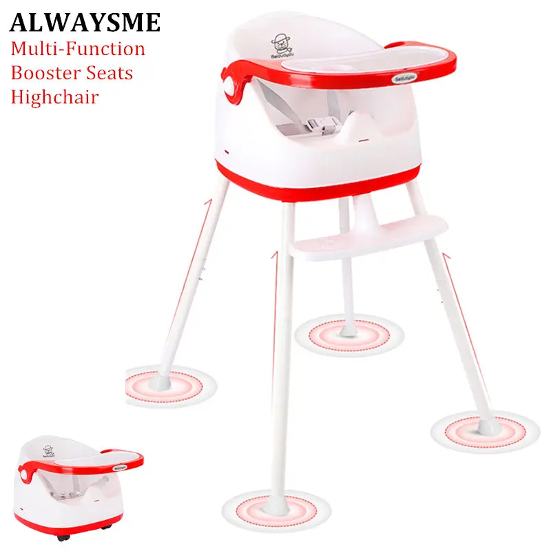 

ALWAYSME Baby Kids Children Highchairs Booster Seats Baby Dinner Chair Baby Feeding Chairs