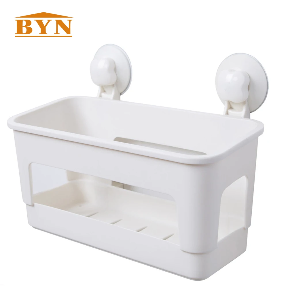 

BYN Bathroom Accessory Shower Caddy Corner Shelf Organizer Power Lock Suction Bath Storage Rack Holder For Shampoo,Soap DQ1604