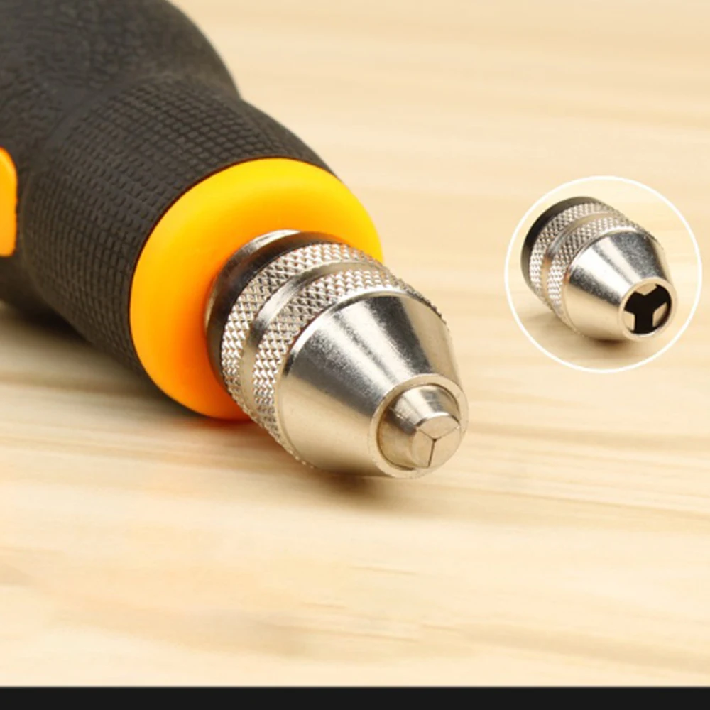 Mini Size Portable non-slip short Handle Small Hand Drill with 10pcs Twist Drill Bits Set Hand Tools woodworking tool