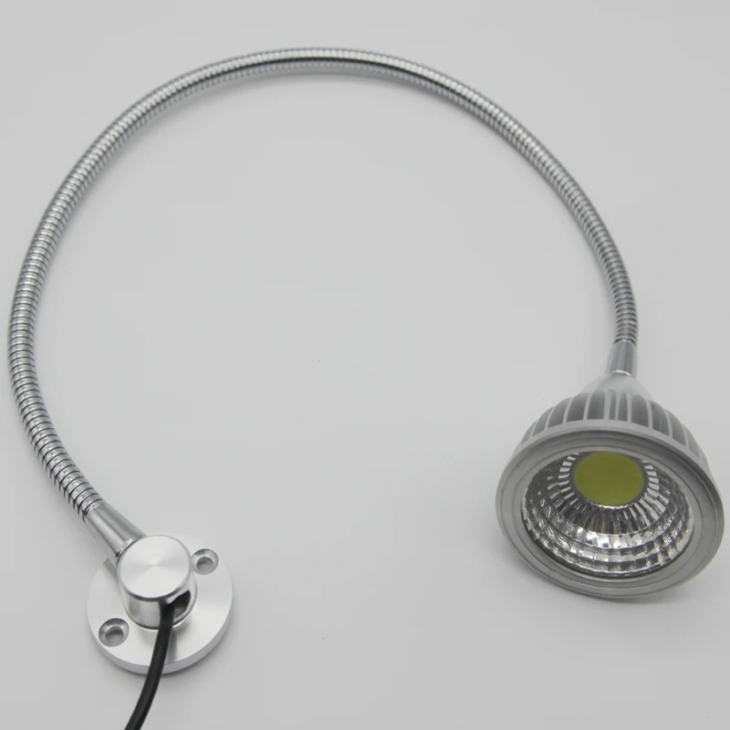 

AC85-265V 5W Cob Led Gooseneck Over The Bed Led Light Wall Mounted Plug In Free Shipping