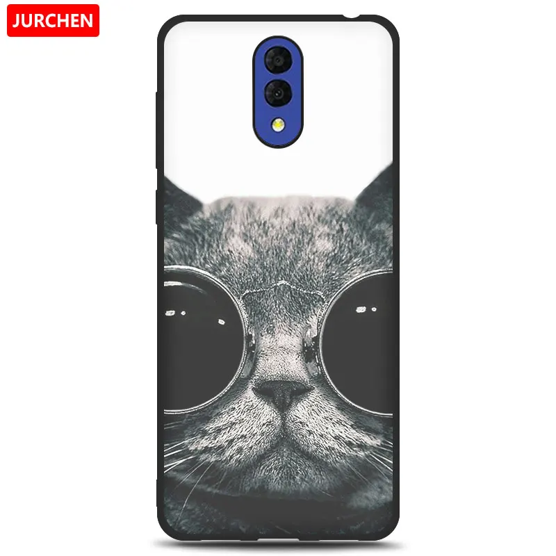 JURCHEN Case For Alcatel 3L Case Soft Tpu Silicone Back Cover For Alcatel 3L 3 L Case Cover Funda Printing Bag Cartoon - Цвет: 33