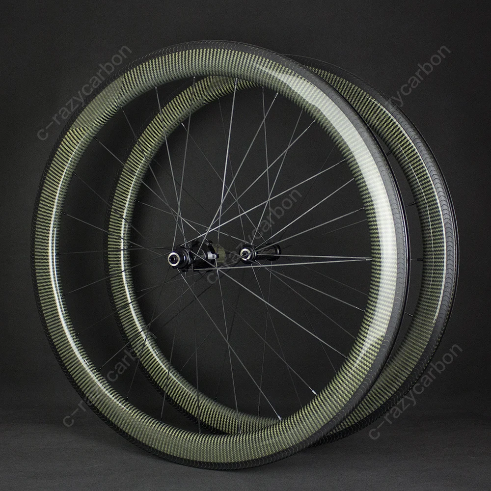 Top Showstopper Brake Track Kevlar Aerodynamic Performance 700C Road Carbon Wheels With R36 Carbon Hubs Free Shipping 6