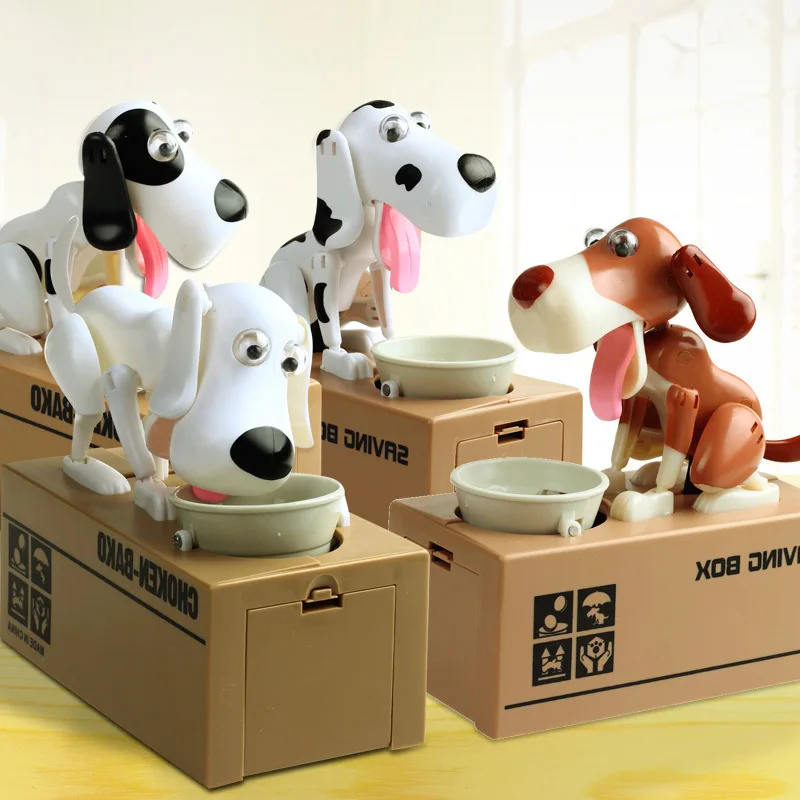 

1 Piece Robotic Dog Money Box Money Bank Automatic Stole Coin Piggy Bank Money Saving Box Moneybox Gifts kid Money Saving Banks