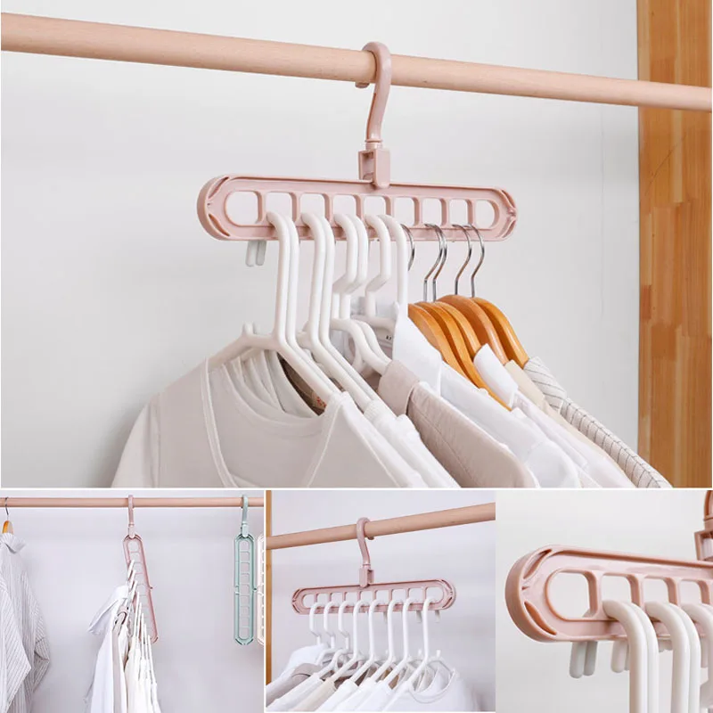 Wonder Closet Organizer Space Saver Magic Hanger Clothing Rack Clothes Hook 