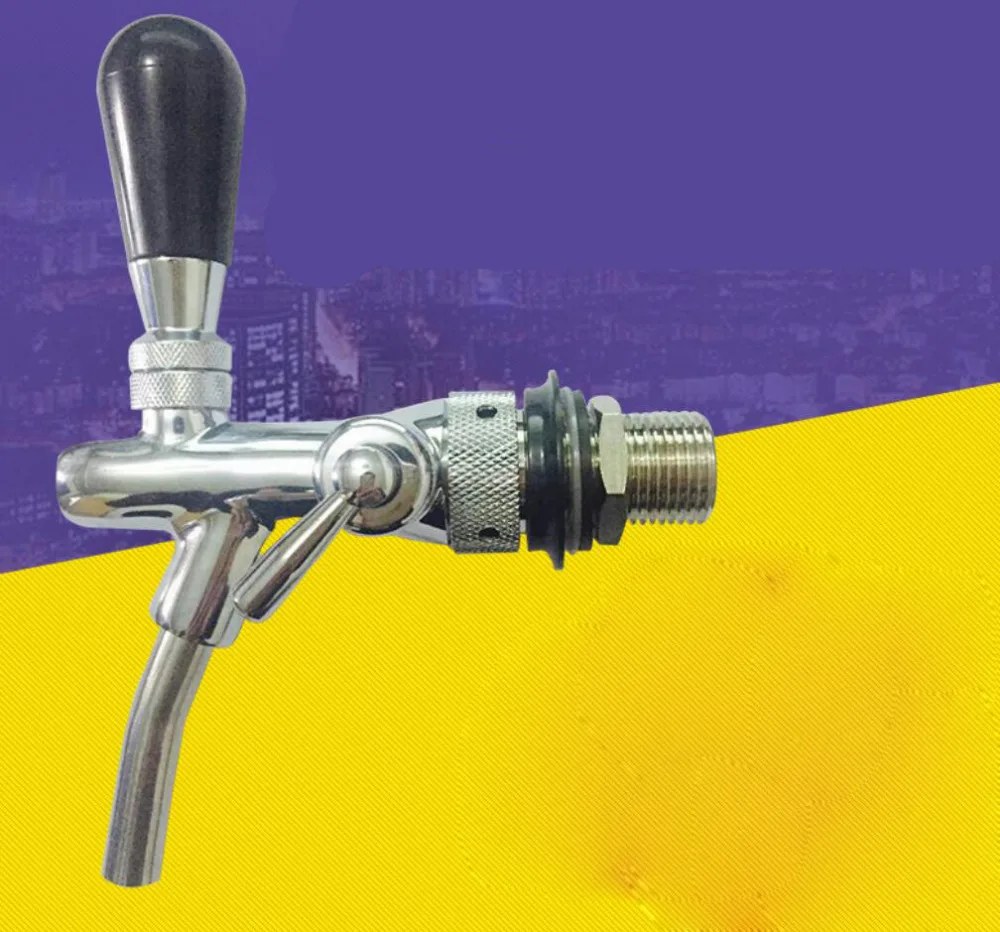 Beer tap faucet Adjustable Faucet with chrome plating Flow Control beer