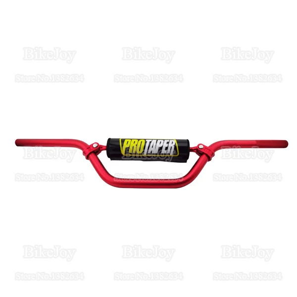 

7/8" Aluminum 6061 Alloy Handlebar SE Middle Red W Bar Pad for SSR SDG Pit Dirt Bike ATV Quad Buggy Go Kart Motorcycle Moped