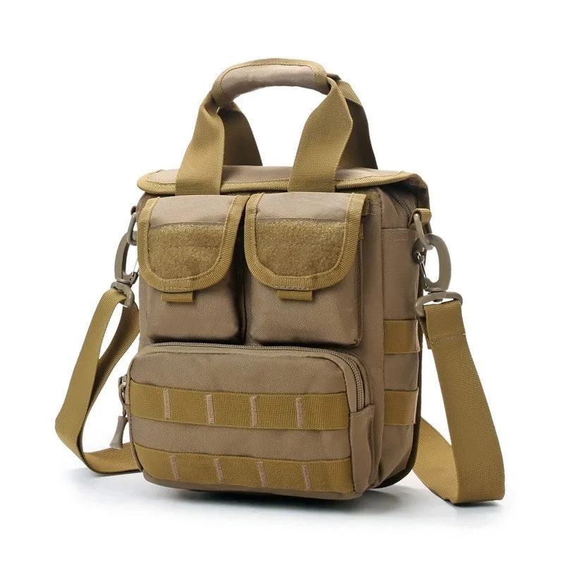 Спортивная тактическая сумка на плечо, сумки-мессенджеры, военные водонепроницаемые камуфляжные сумки через плечо, маленькие мини сумки XA145WA - Цвет: Brown