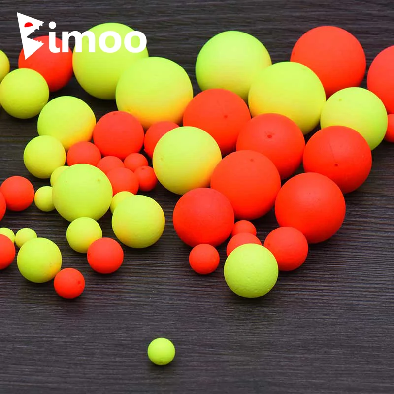 Bimoo 100 قطع الرغوة يطفو تعويم الكرة الخرز pompano تزوير تزوير المواد السفلية لالمالحة المياه العذبة الصيد الطعم وهمية Bimoo 100 قطع الرغوة يطفو تعويم الكرة الخرز pompano تزوير تزوير المواد السفلية لالمالحة المياه العذبة الصيد الطعم وهمية