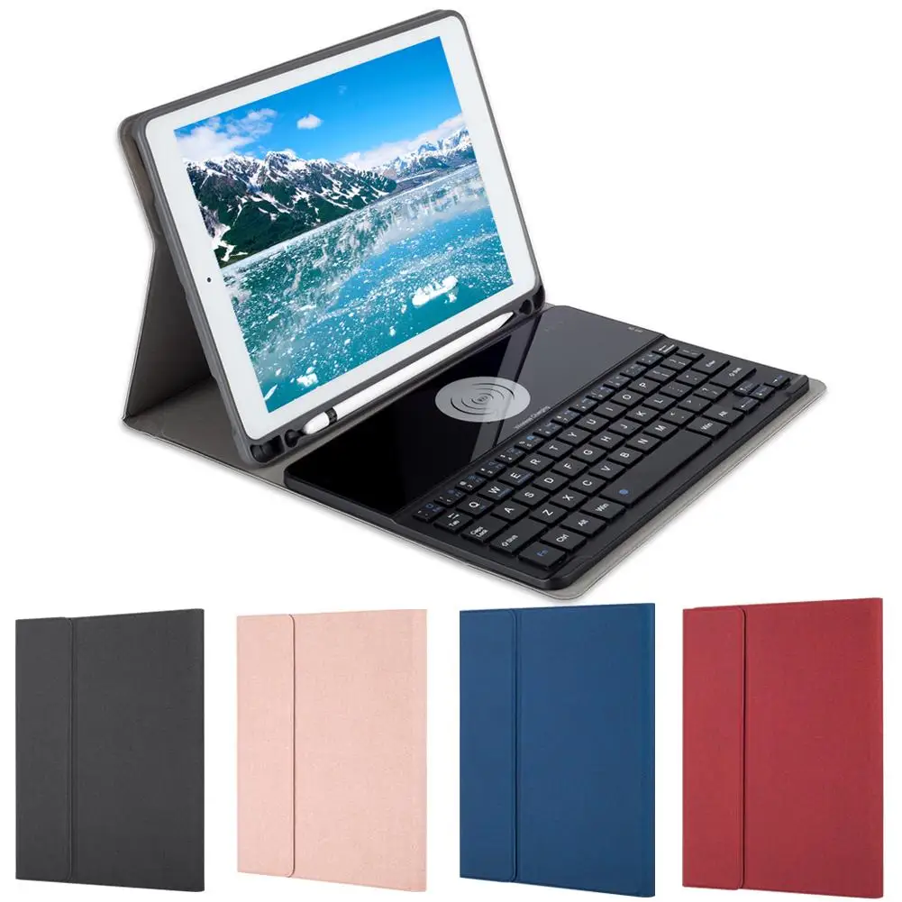 

Keyboard Case 360 Rotate 7 Color Backlit With Keyboard Wireless Charging For IPad 9.7 IPad 2018 2017 IPad Pro 9.7 Air 2 1