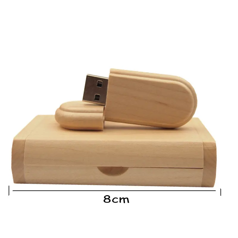 Деревянный USB накопитель 8 ГБ 16 ГБ 32 ГБ USB флеш-накопитель 64 Гб ручка-накопитель кленовое дерево+ коробка Флешка Usb 3,0 палочка подарок(более 10 шт. бесплатный логотип
