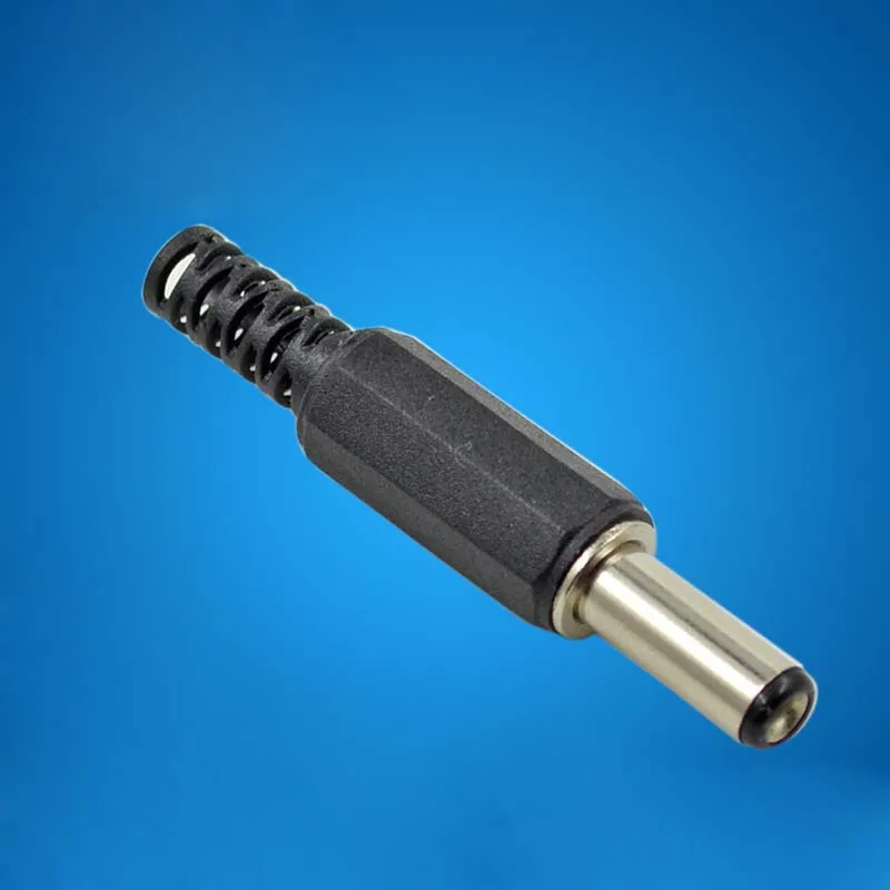100pcs DC Power Cable Connector Plug 5.5 * 2.1 DC Male Monitoring DC Cable Adapter Welding Male