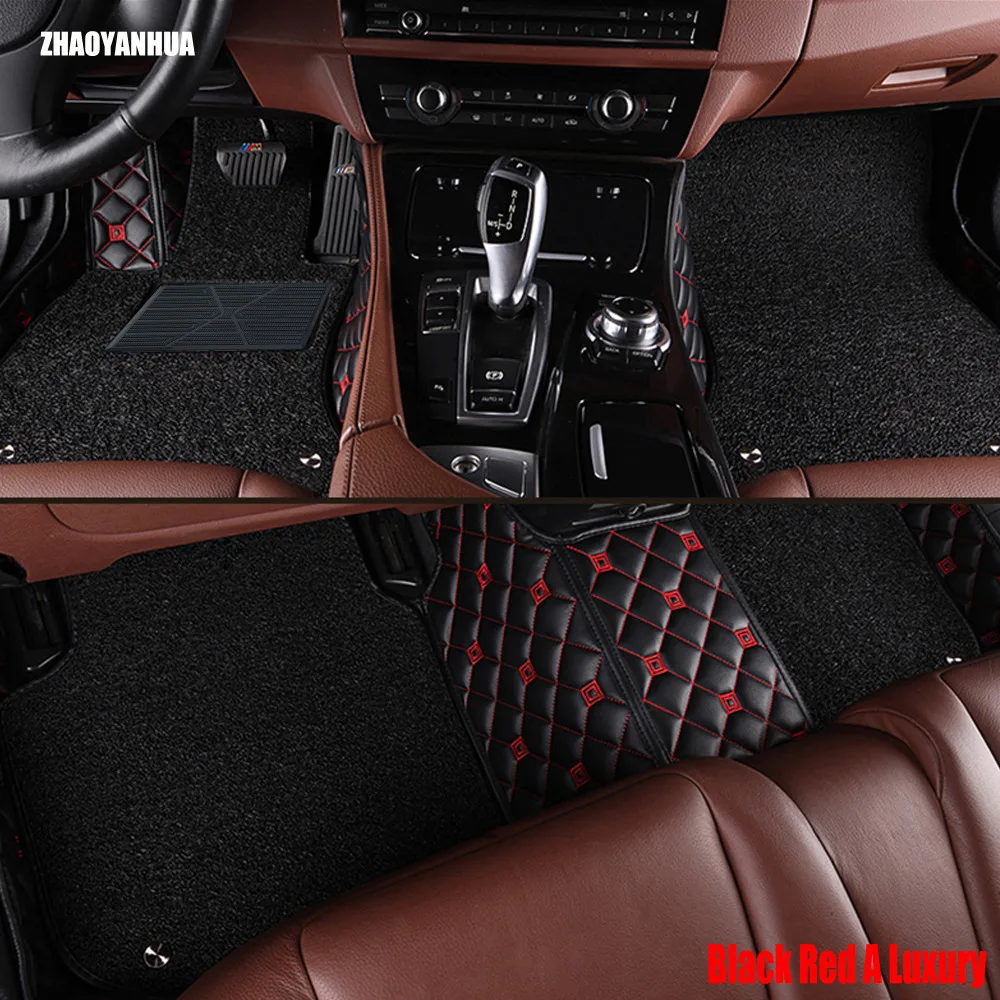

ZHAOYANHUA car floor mats made for Toyota Land Cruiser 200 Prado 150 120 Highlander FJ Crusier case car-styling carpet liners (