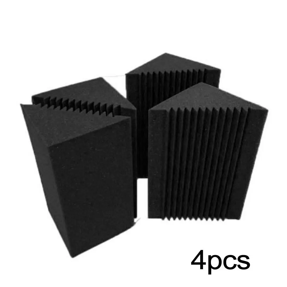 4 шт. настенные угловые плитки лента басовая ловушка 12x12x24 см акустическая