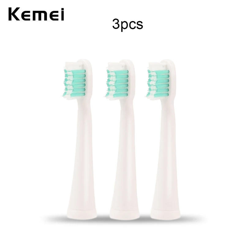 3/4/6/12pcs Original Kemei Electric Toothbrush Replacement Heads for 30000/min Kemei Rechargeable Electric Toothbrush P00