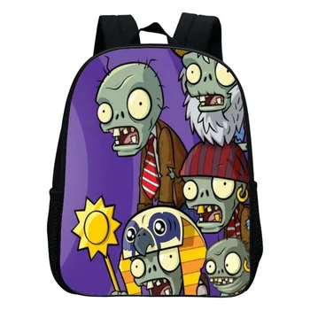 

12 Inch Plants vs Zombies School Backpack For Teenage Girl Boy Primary Student Schoolbags For Kids Children Bookbag