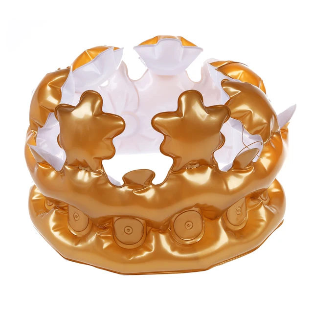 1PCS Inflatable Gold Crown King Queen The Day Costume Party Halloween