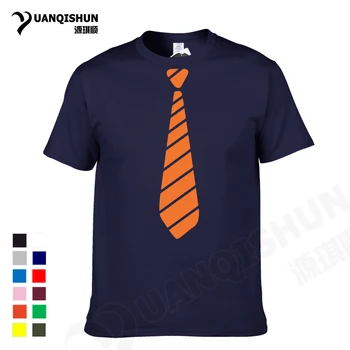 

YUANQISHUN 2017 Hot Sale Fashion Casual Stripe Tie Man's T Shirts Streetwear Funny Print Clothing Hip-tope Mans T-Shirt Tops Tee
