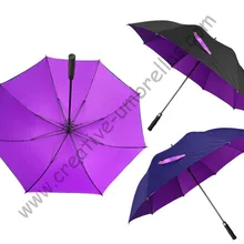 4 шт./лот Гольф зонтик Видимый двойные слои ткани из стекловолокна, авто открыть эпонж, антистатический, красочные с длинными ручка Cano