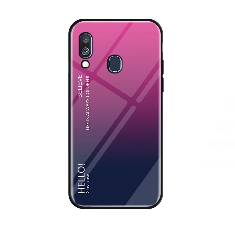 Luxurious Gradient Tempered Glass Protective Back Cover